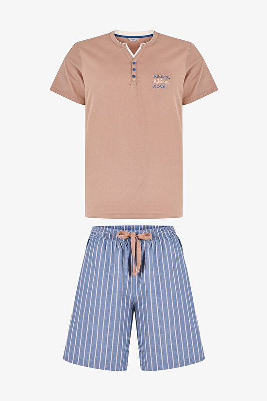 Man Colorful Desert Sand Pajama Set - 3