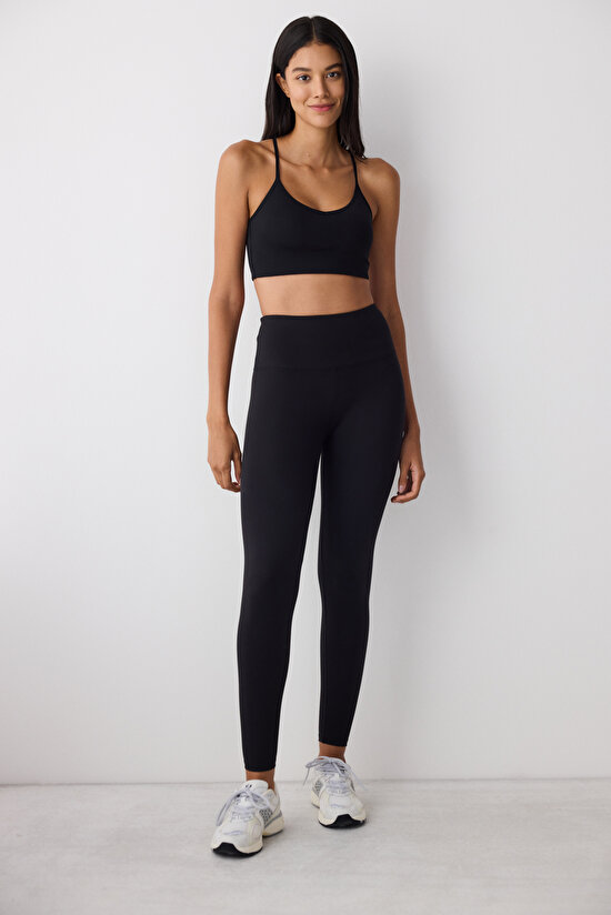 New Light Black Sports Bra - 3