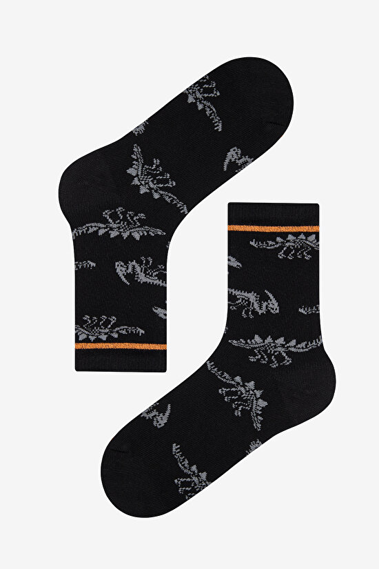 Boys Dark Dino 4in1 Socket Socks - 4