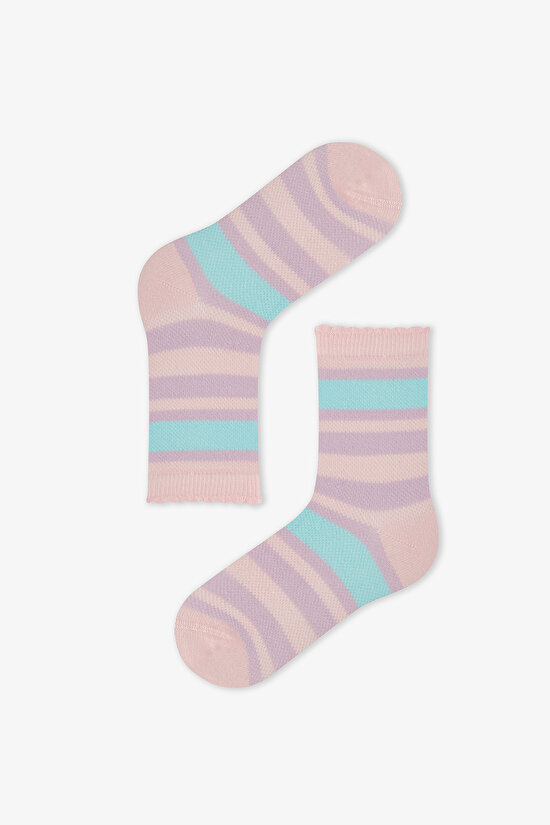 Renkli Kız Çocuk Cozy Club 4 'lü Soket Çorap - 2