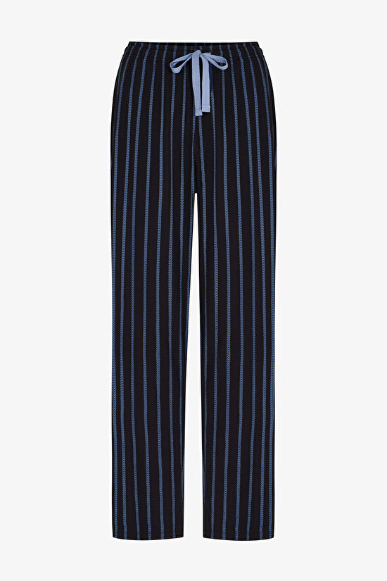 Erkek Nightform Çizgili Pantolon Uzun Kollu Pijama Takımı - 3
