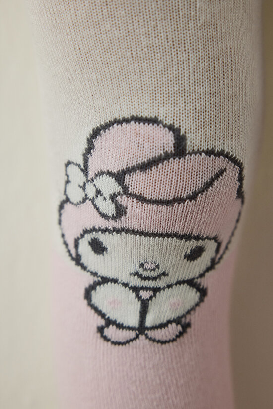 Pembe Kız Çocuk Pretty Melody 100 Denye Pamuklu Külotlu Çorap - 3