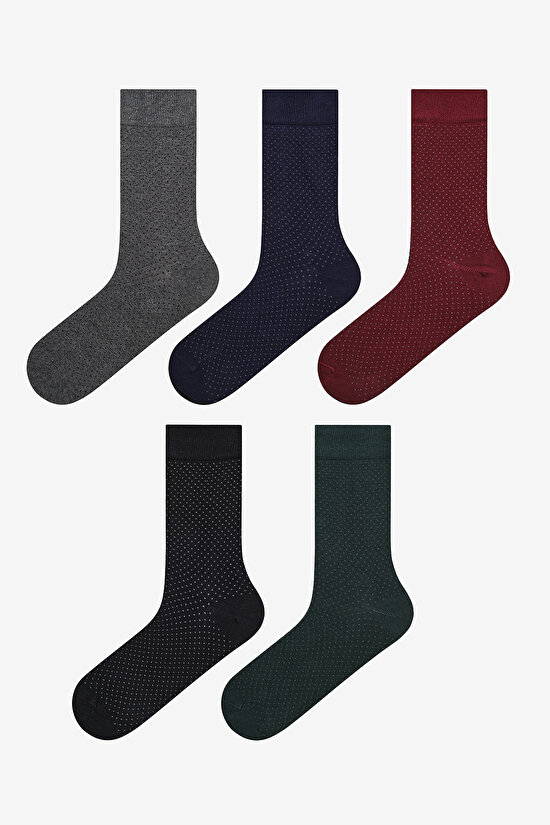 Man Puant 5in1 Burgundy Socket Socks - 1