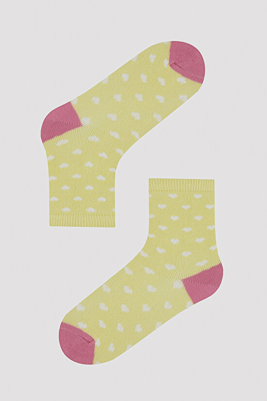 Kız Çocuk Party Renkleri 4 lü Soket Çorap - 3