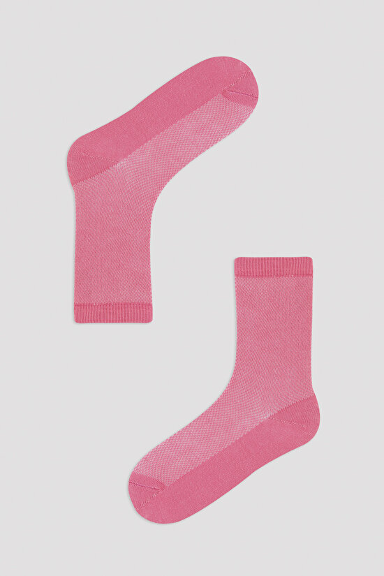 Kız Çocuk Basic Renkli 4lü Soket Çorap - 5