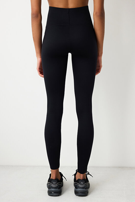 Siyah Ekstra Yüksek Bel Miracle Siluet Tayt - 3