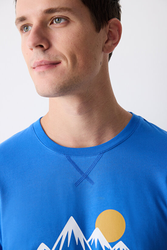 Mountain Çok Renkli Pantolon Pijama Takımı - 4