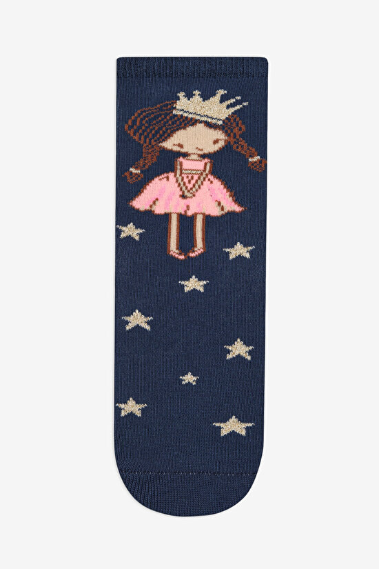 Kız Çocuk Fairy 3lü Çok Renkli Soket Çorap - 4