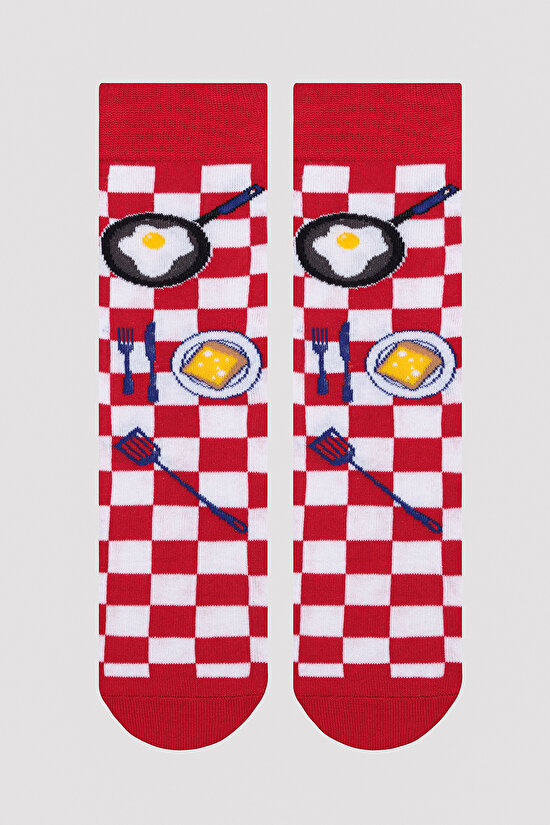 Erkek Egg Kırmızı Soket Çorap - 1