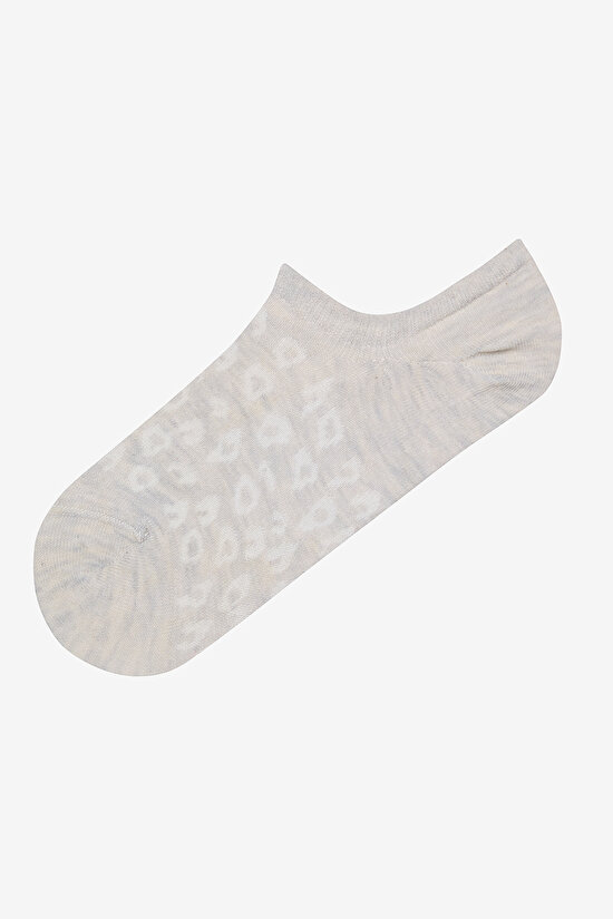 Soft Leopard 3lü Sneaker Çorap - 3