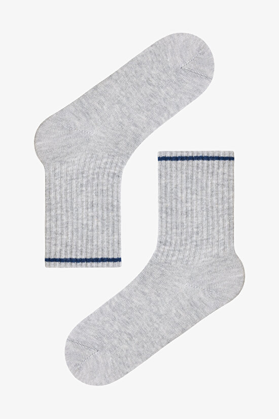 Renkli Erkek Çocuk Energic Orange 4'lü Tenis Soket Çorap - 3