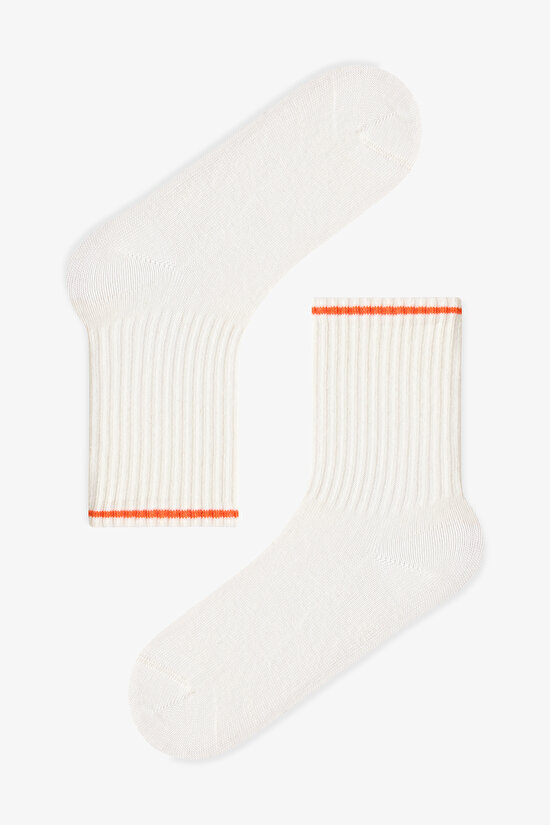 Renkli Erkek Çocuk Energic Orange 4'lü Tenis Soket Çorap - 4