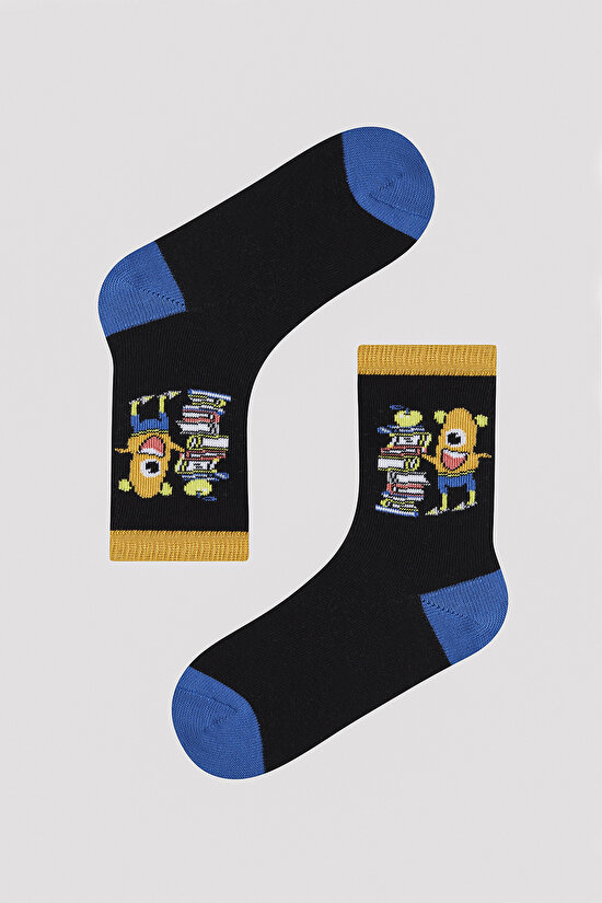 Erkek Çocuk Monster Modes 4 lü Soket Çorap - 5