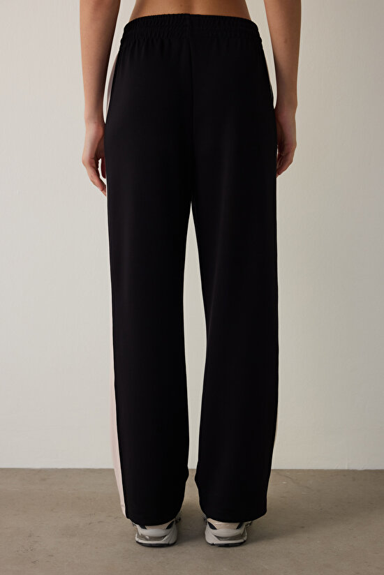 Siyah Silky Feel Spor Pantolon - 4