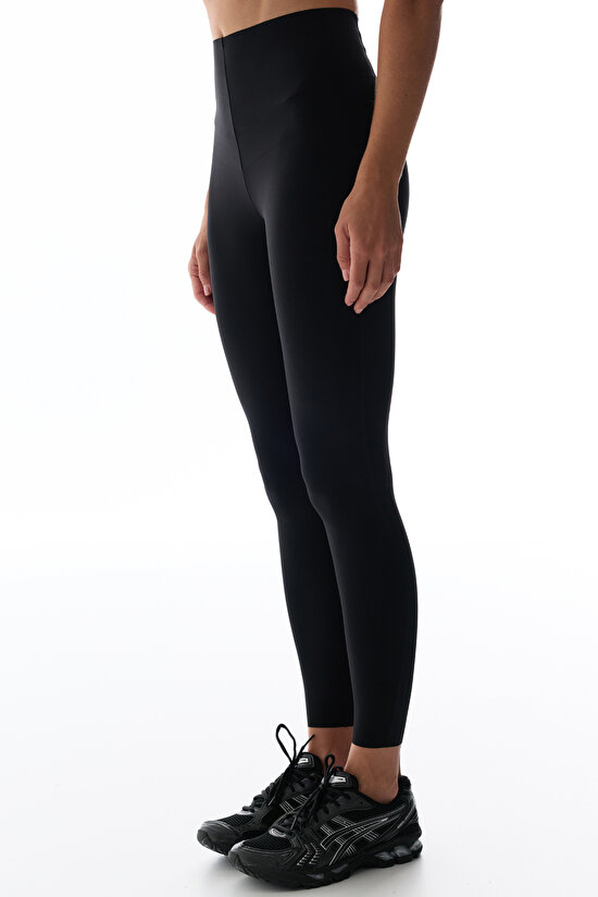 Black New Back Lock Stitch Leggings - 1
