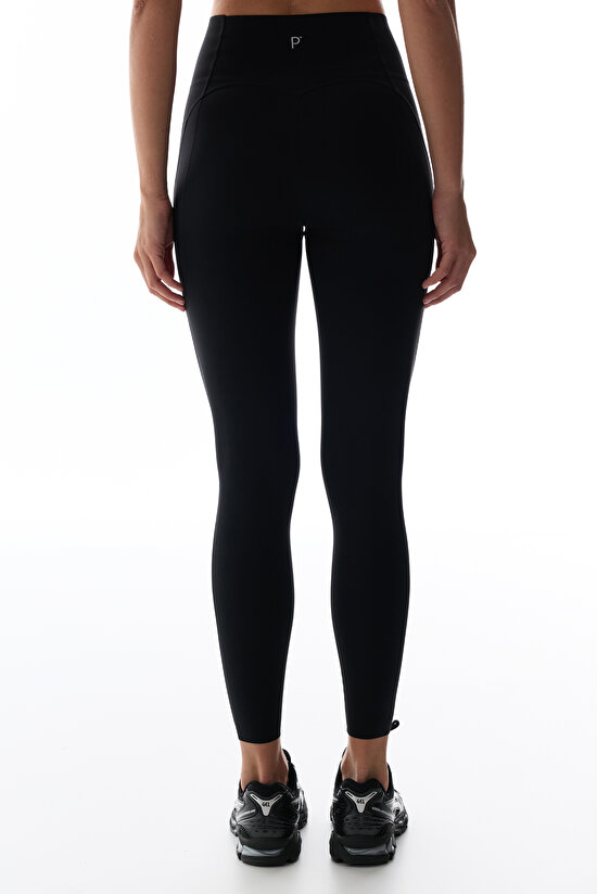 Black New Back Lock Stitch Leggings - 3