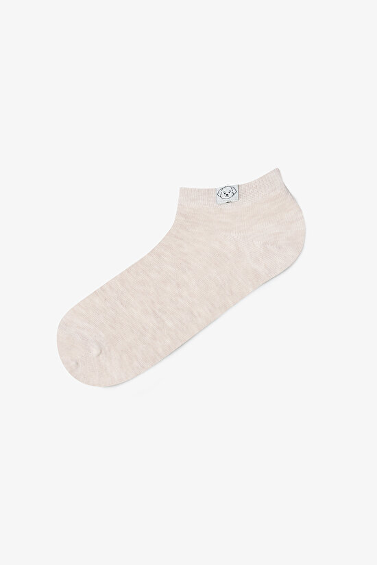 2 Çift Pamuklu Bilek Kısmı Köpek Etiketli Patik Çorap - 3