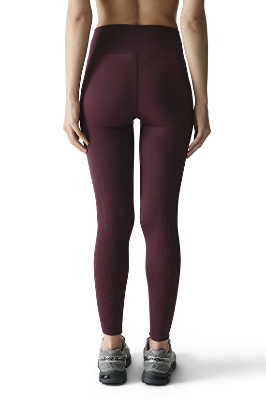 Bordo Textured Seamless Tayt - 3