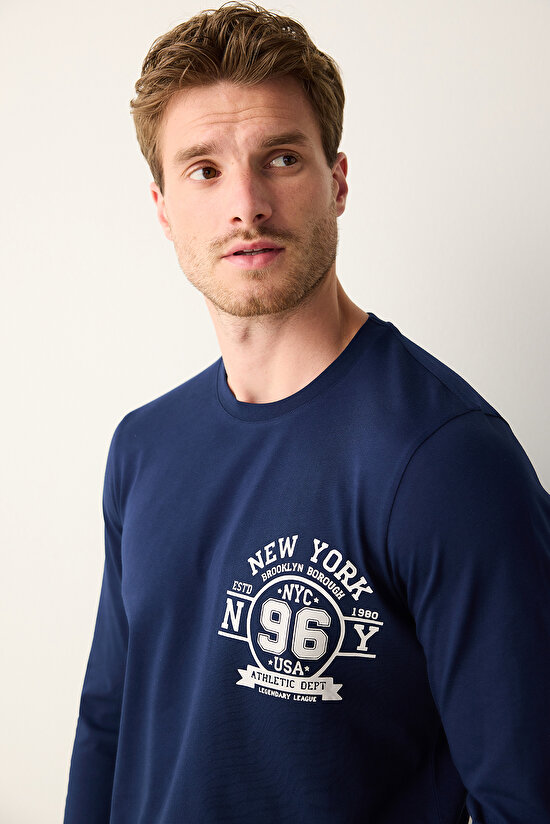 New York Multi Colour Pant PJ Set - 5