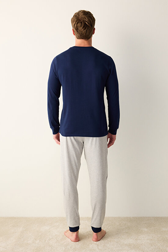 New York Multi Colour Pant PJ Set - 7