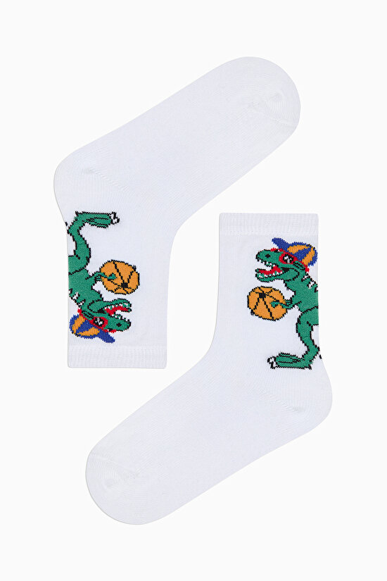 Erkek Çocuk Basket Dino 3lü Soket Çorap Erkek Çocuk Basket Dino 3lü Soket Çorap - 3