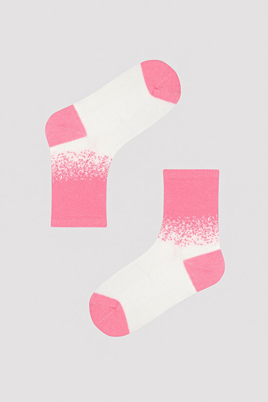 Kız Çocuk Renkli 3 lü Soket Çorap - 2