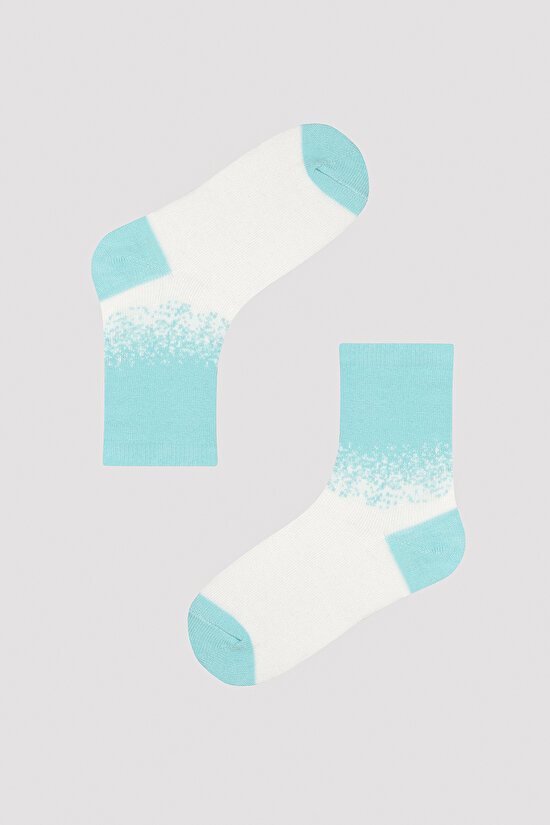 Kız Çocuk Renkli 3 lü Soket Çorap - 3