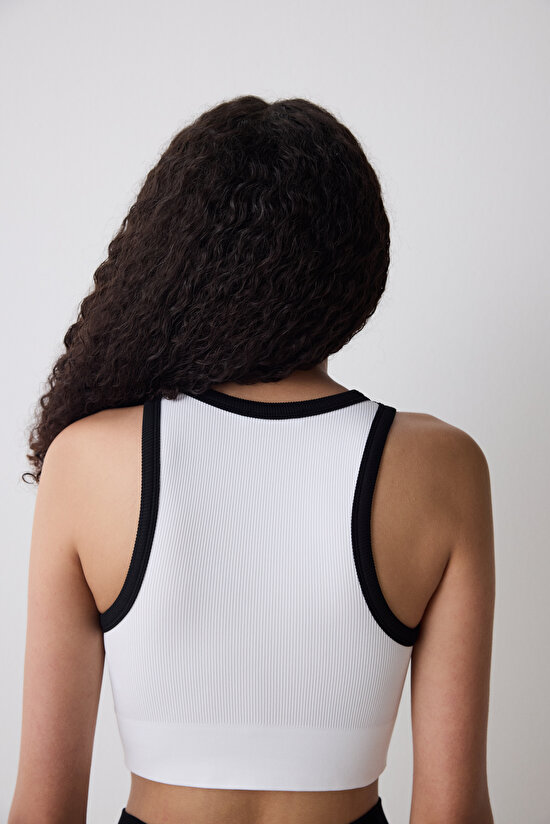 Kırık Beyaz Dikişsiz Seamless Üst - 6