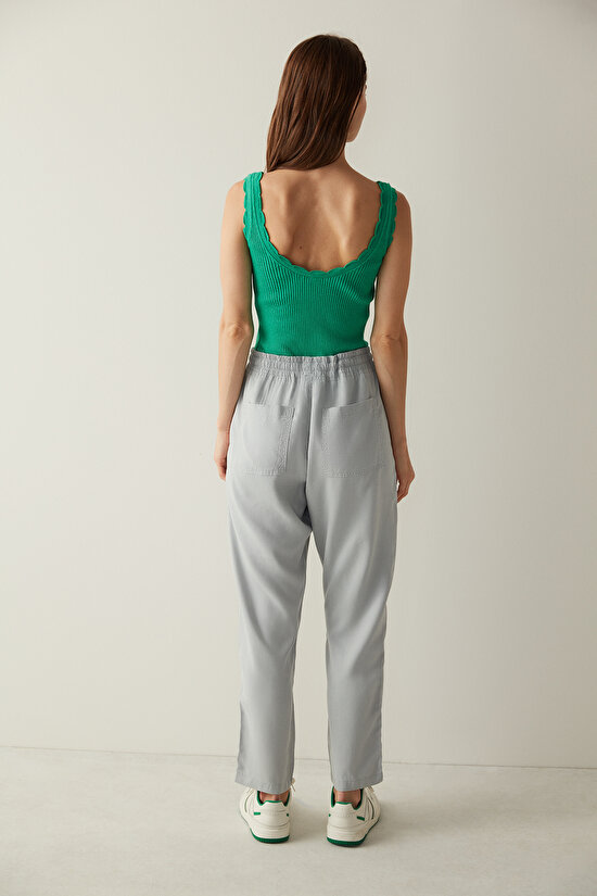 Edge Detailed Tricot Top - 6