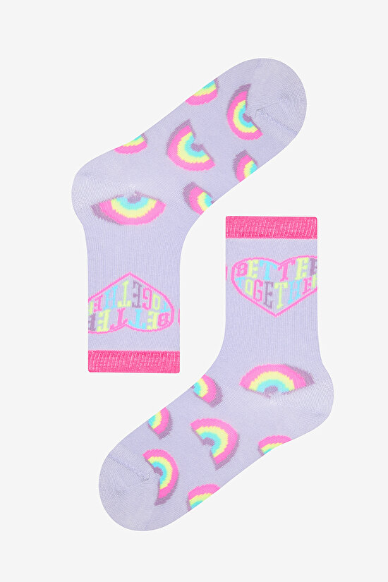 Kız Çocuk Best Star 4lü Çok Renkli Soket Çorap - 4