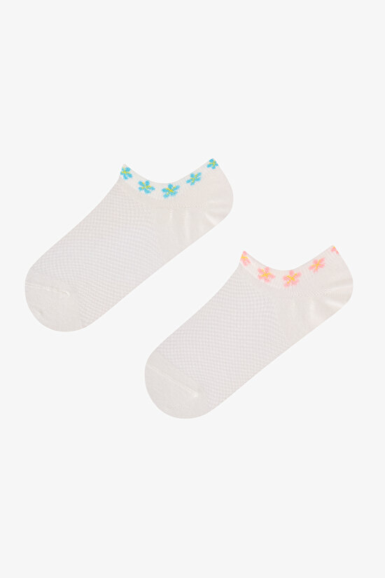 Floral Ankle 2in1 Sneaker Socks - 1