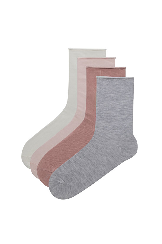 Simple 4lü Soket Çorap - 1