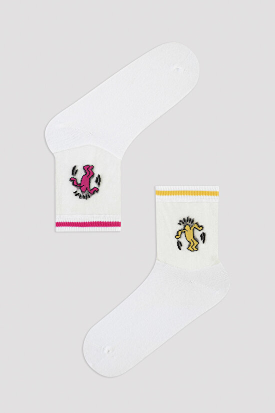 Tulle Soket Çorap-Keith Haring Koleksiyonu - 2