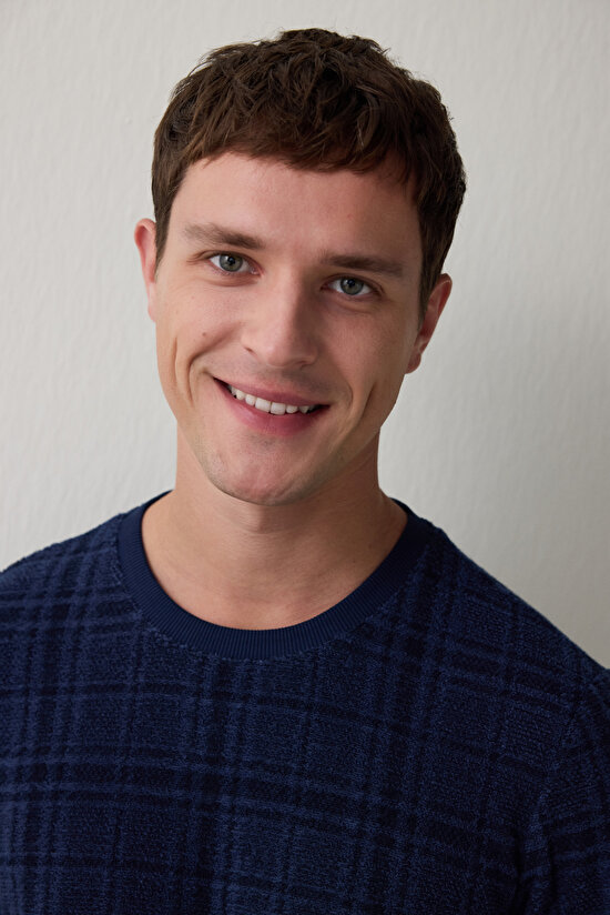 Erkek Ekoseli Oversize Pamuklu Pijama Takımı - 5