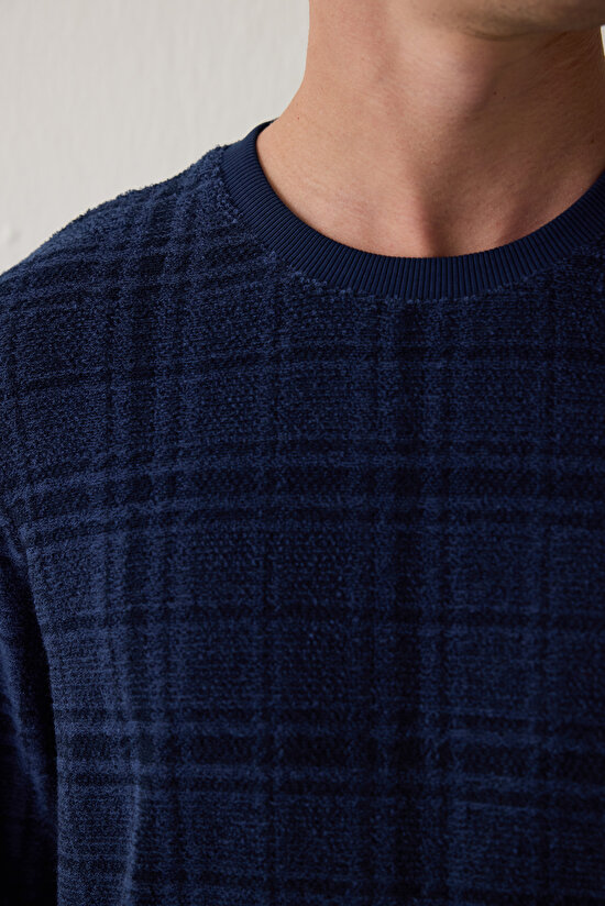 Erkek Ekoseli Oversize Pamuklu Pijama Takımı - 6