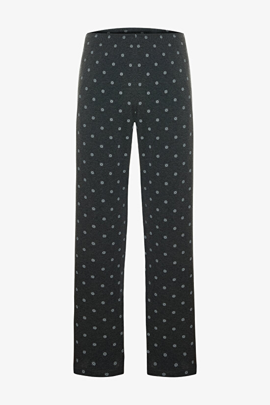 Green Man Crew Neck Plaid Cotton Pajama Set - 8