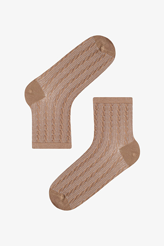 Geometric Jacquard 5in1 Socket Socks - 4