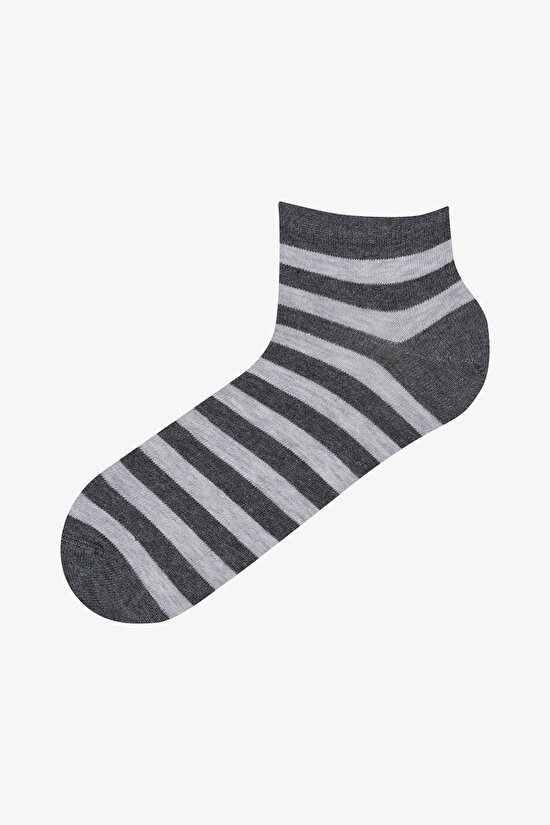 Erkek Gentleman 3lü Çok Renkli Patik Çorap Erkek Gentleman 3lü Çok Renkli Patik Çorap - 3