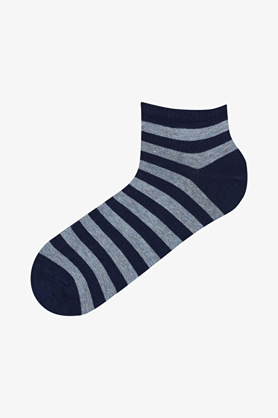 Erkek Gentleman 3lü Çok Renkli Patik Çorap Erkek Gentleman 3lü Çok Renkli Patik Çorap - 4