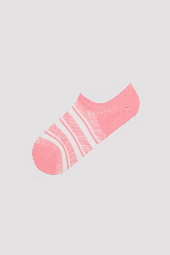 White Line Colorful 3lü Sneaker Çorap - 2