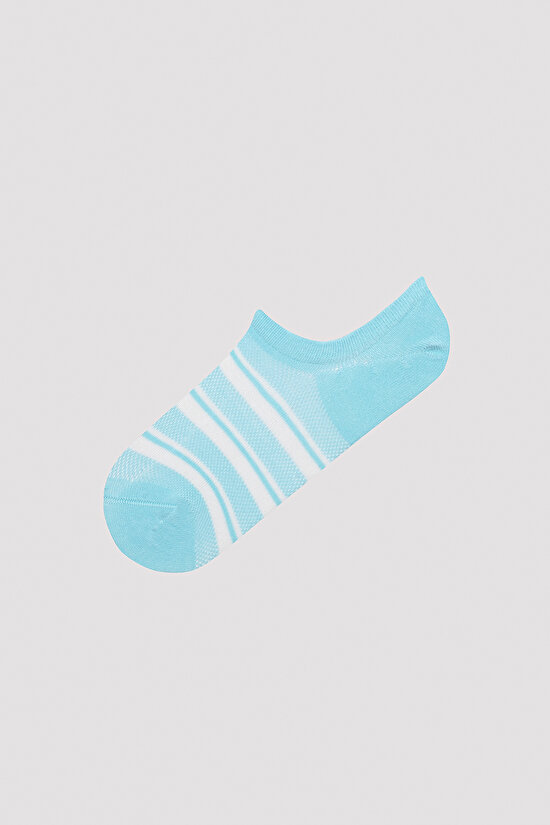 White Line Colorful 3lü Sneaker Çorap - 3
