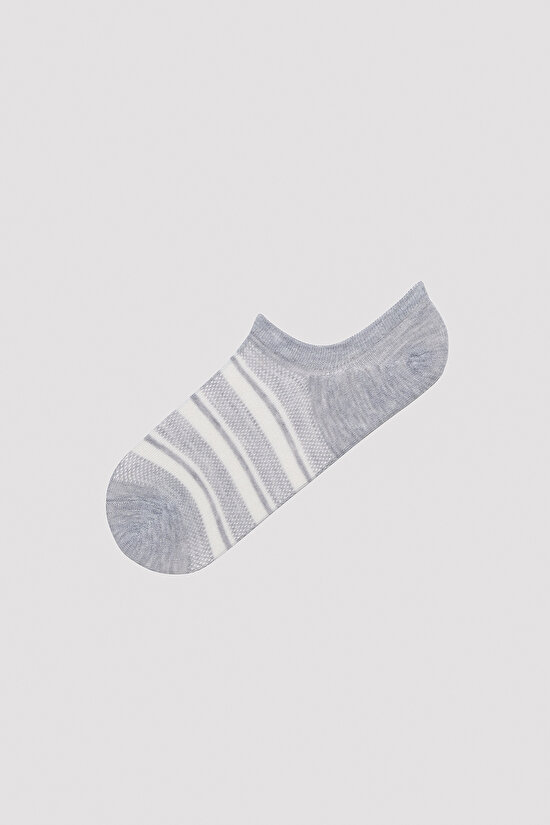 White Line Colorful 3lü Sneaker Çorap - 4