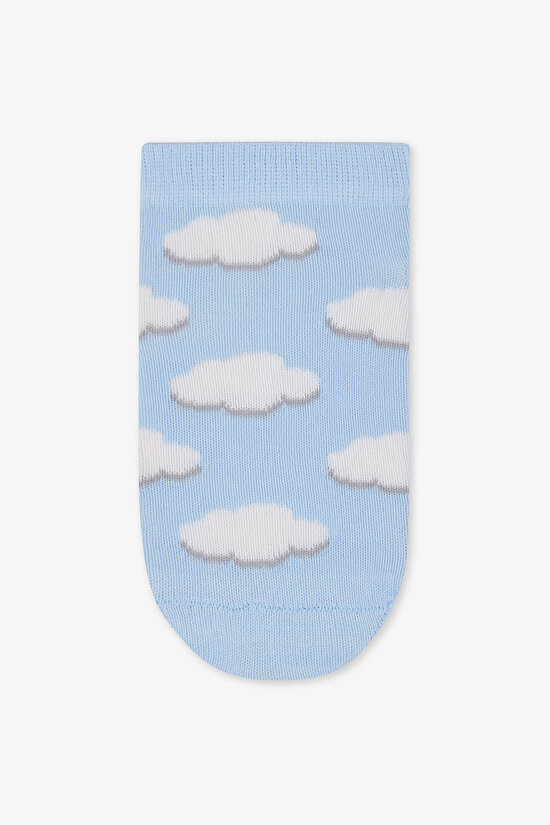 Kız Çocuk Cloud Çok Renkli 4lü Patik Çorap - 4