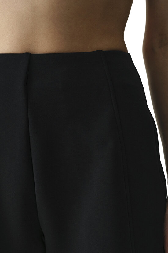 Siyah Mini Modal Şort - 4