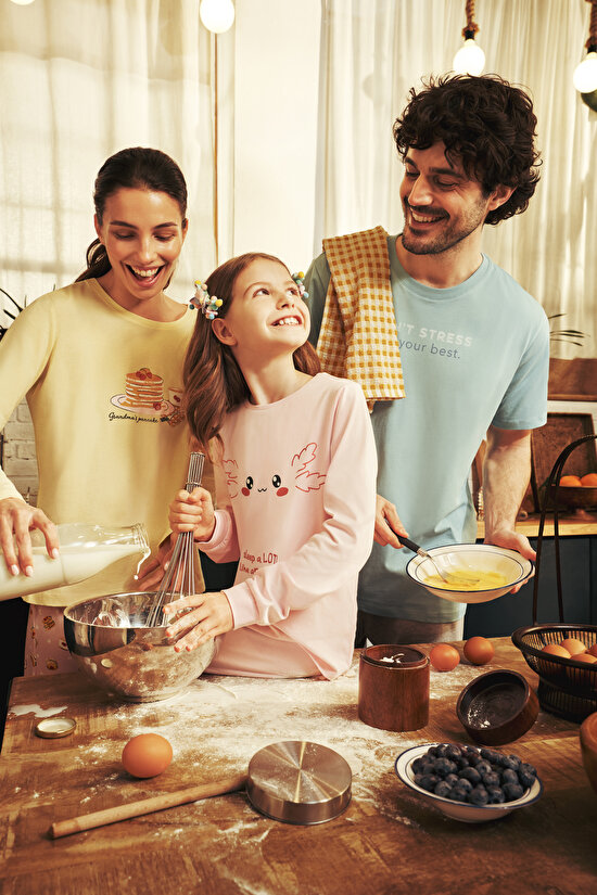 Erkek Renkli Sea Breeze Pijama Takımı - 1