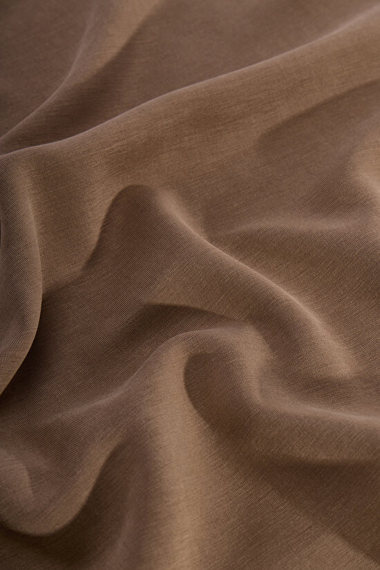 Khaki Crop Modal Top - 2