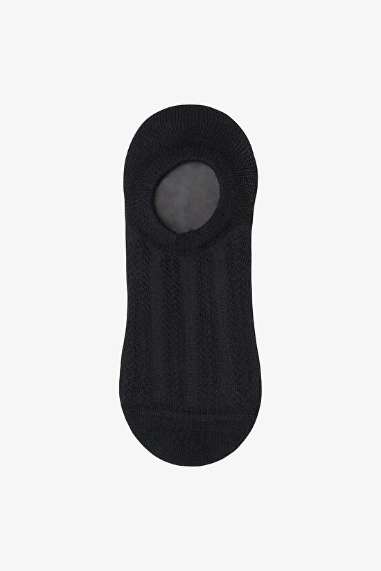 3 Pairs of Cotton Self-Patterned Sneaker Socks - 3