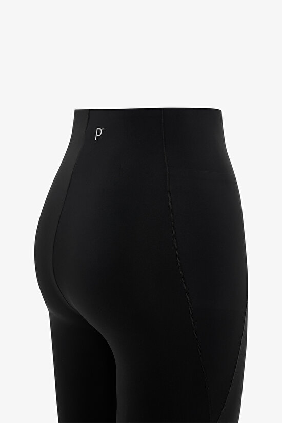 Black High Support Shaping Flare Pants - 10