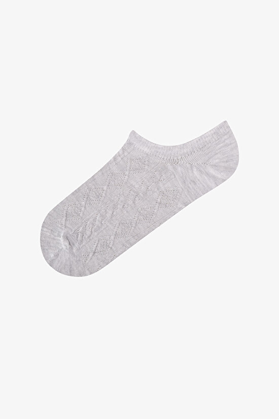 Diamond Jacquard 3lü Sneaker Çorabı - 3