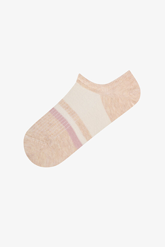 Ribbed Stripes 3'lü Sneaker Çorabı - 3